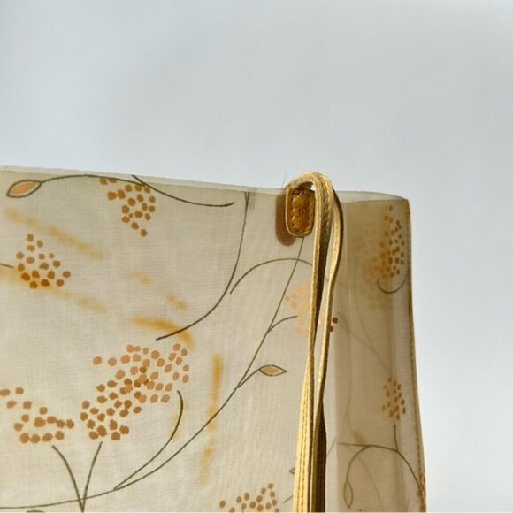 CHANEL VINTAGE CLEAR PVC FLORAL TOTE BAG - Picture 7 of 15